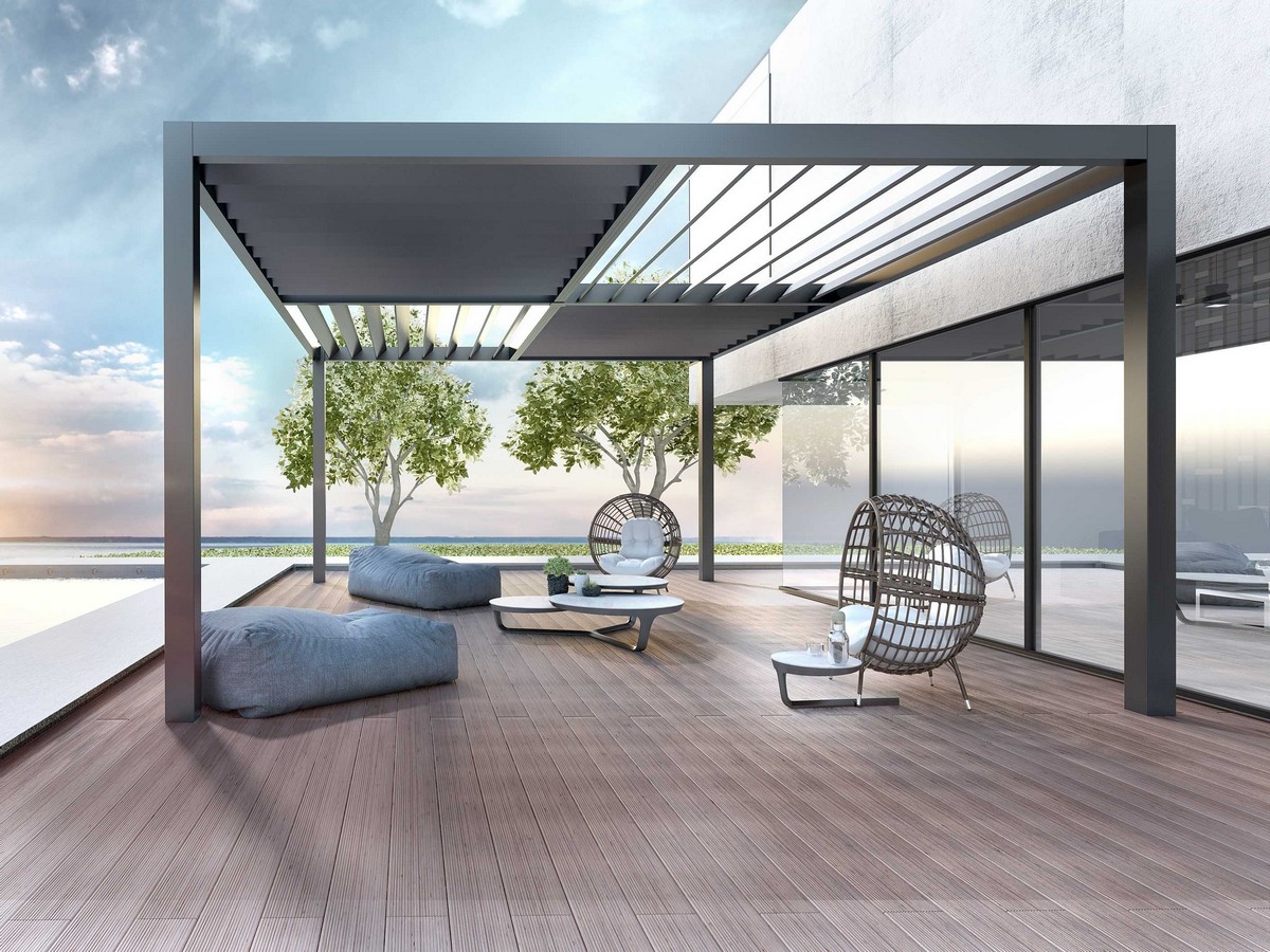 Outdoor&nbsp;Electric&nbsp;Pergola